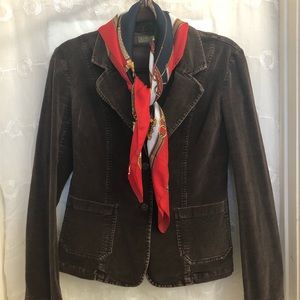 Yuka Jeans Dark Brown Corduroy Blazer